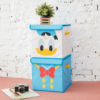 迪士尼 Disney 唐老鴨方形摺疊收納箱 收納盒 收納櫃 衣物置物箱 整理箱 【5ip8】