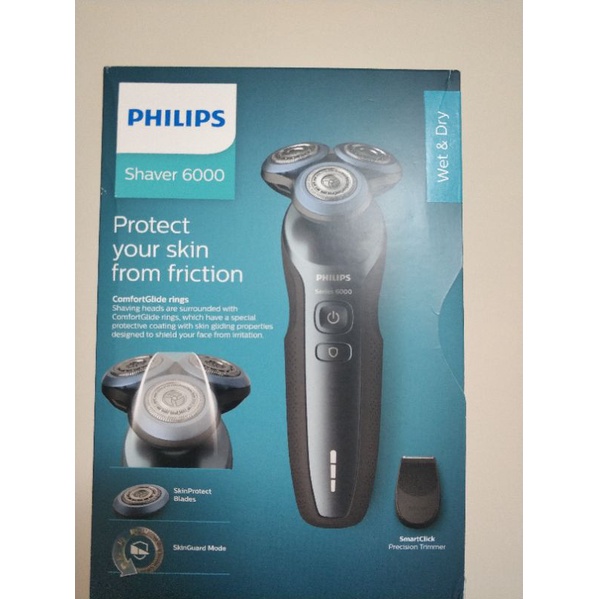 飛利浦Philips S6000 series S6820 8D三刀頭電動刮鬍刀 君爵柔膚肌敏用