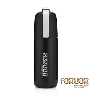 【法國FORUOR】金銀物語 304不鏽鋼提手真空保溫瓶(350ml)