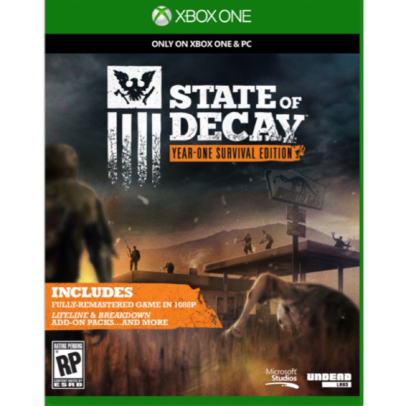數位版 Xbox One 腐朽之都state Of Decay Year One Survival Edition 蝦皮購物
