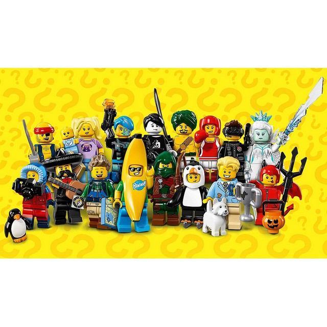 LEGO 樂高 第16代人偶包 71013 一套16隻 Minifigures 全新品 動物人 香蕉人