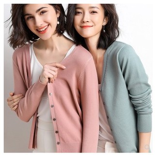 【臺灣出貨=預購】12色 S-XXL 搶先上市 羊毛 開衫 純色 基本款 v領 毛衣 針織 羊絨外套 罩衫外套 羊毛針織