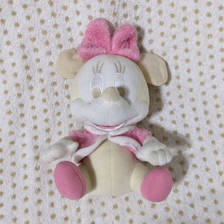 ︙二手︙ Disney迪士尼 米妮Minnie Mouse 絨毛娃娃 玩偶 玩具 收藏 紀念 25*12*10CM