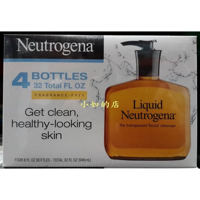 【小如的店】COSTCO好市多代購~NEUTROGENA 露得清 洗面露/洗面乳(236ml*4瓶)