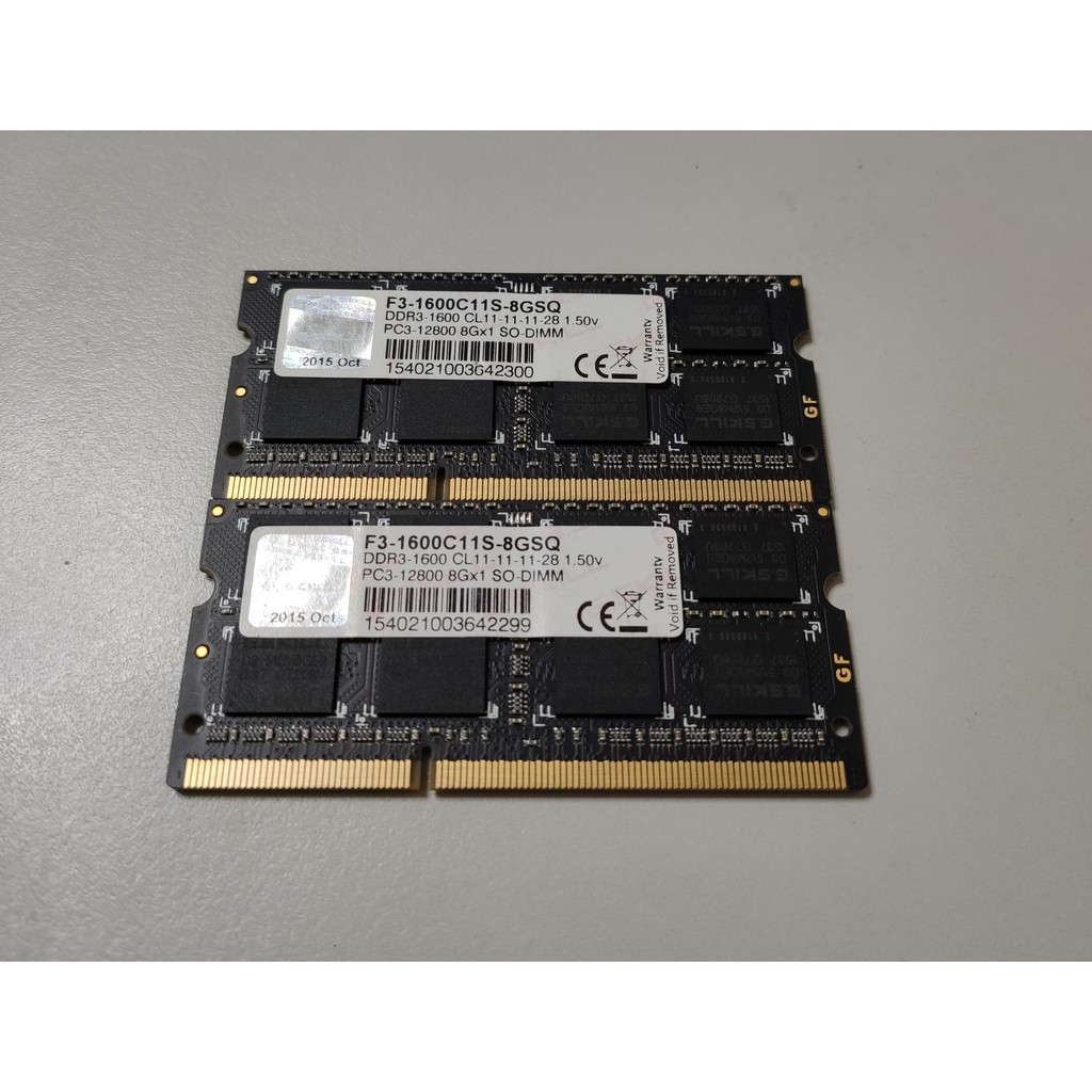 芝奇 筆電 DDR3 8G 記憶體 終保