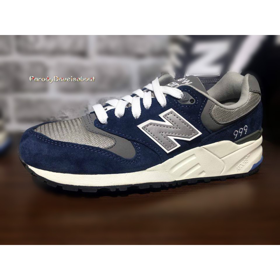 問真假請跳過「Parody」New Balance ML999NV 海軍藍 麂皮 余文樂 23-28.5CM 全尺寸