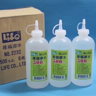 LIFE徠福 NO.2232 補充膠水500cc 台灣製 膠水補充液