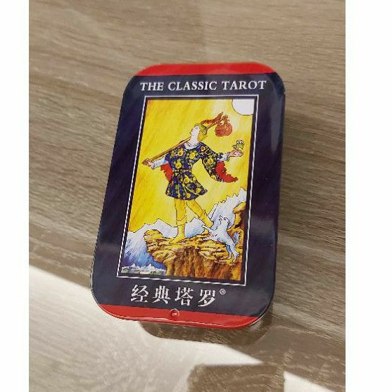 經典花影百年韋特塔羅牌中文Tarot Card口袋鐵盒版