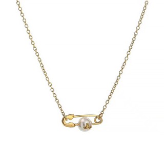 英國知名設計師品牌Vivienne Westwood珍珠別針項鍊 代買