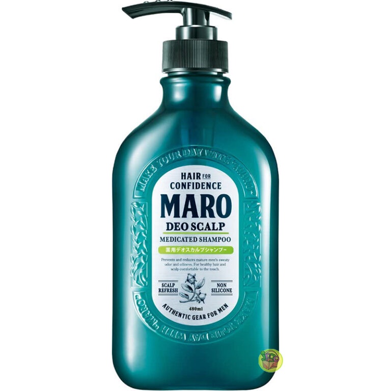 【JPGO】日本製 MARO 男性用 DEO SCALP 無矽靈洗髮精 480ml~綠罐 綠薄荷香