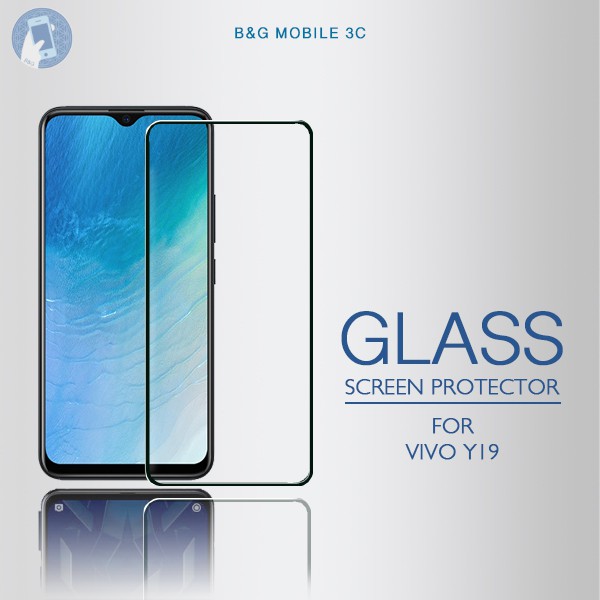 For vivo Y19 Screen Protector Tempered Glass Full