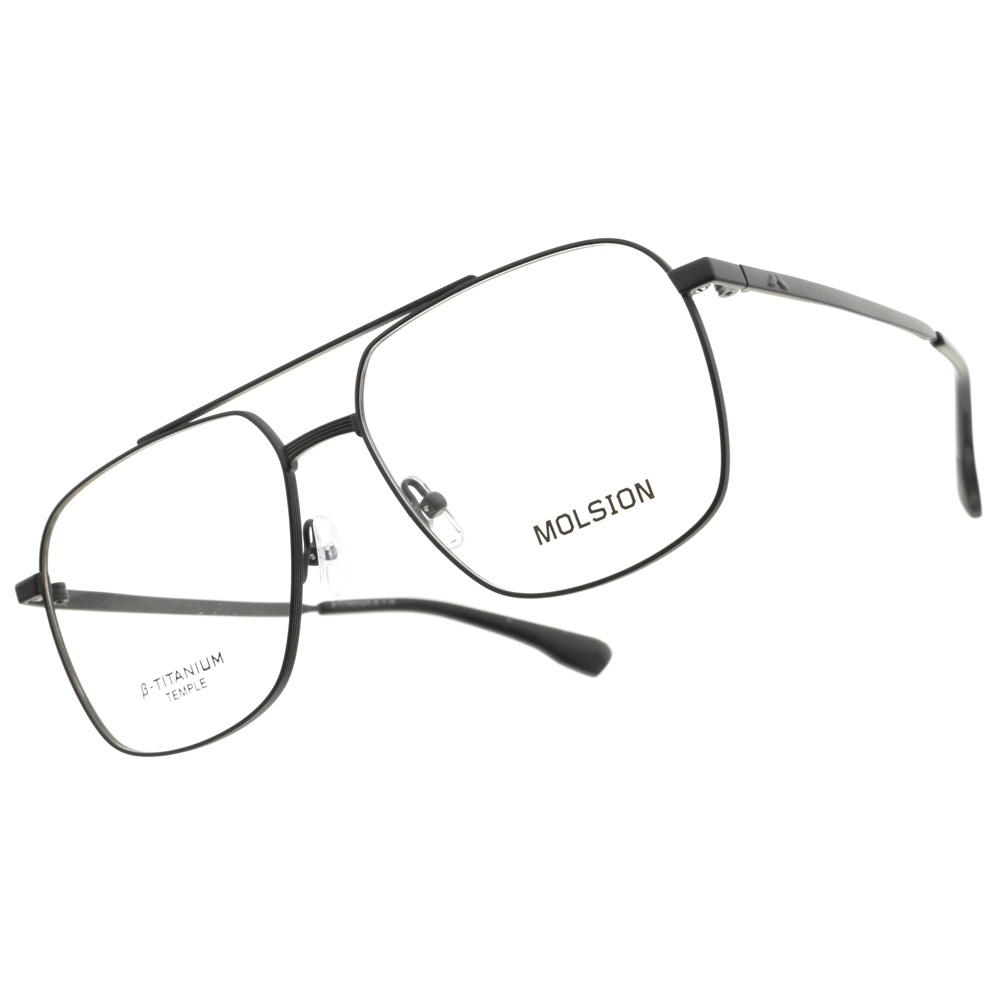 MOLSION 陌森 光學眼鏡 MJ7173 B10 肖戰配戴款 β鈦眼鏡框 - 金橘眼鏡