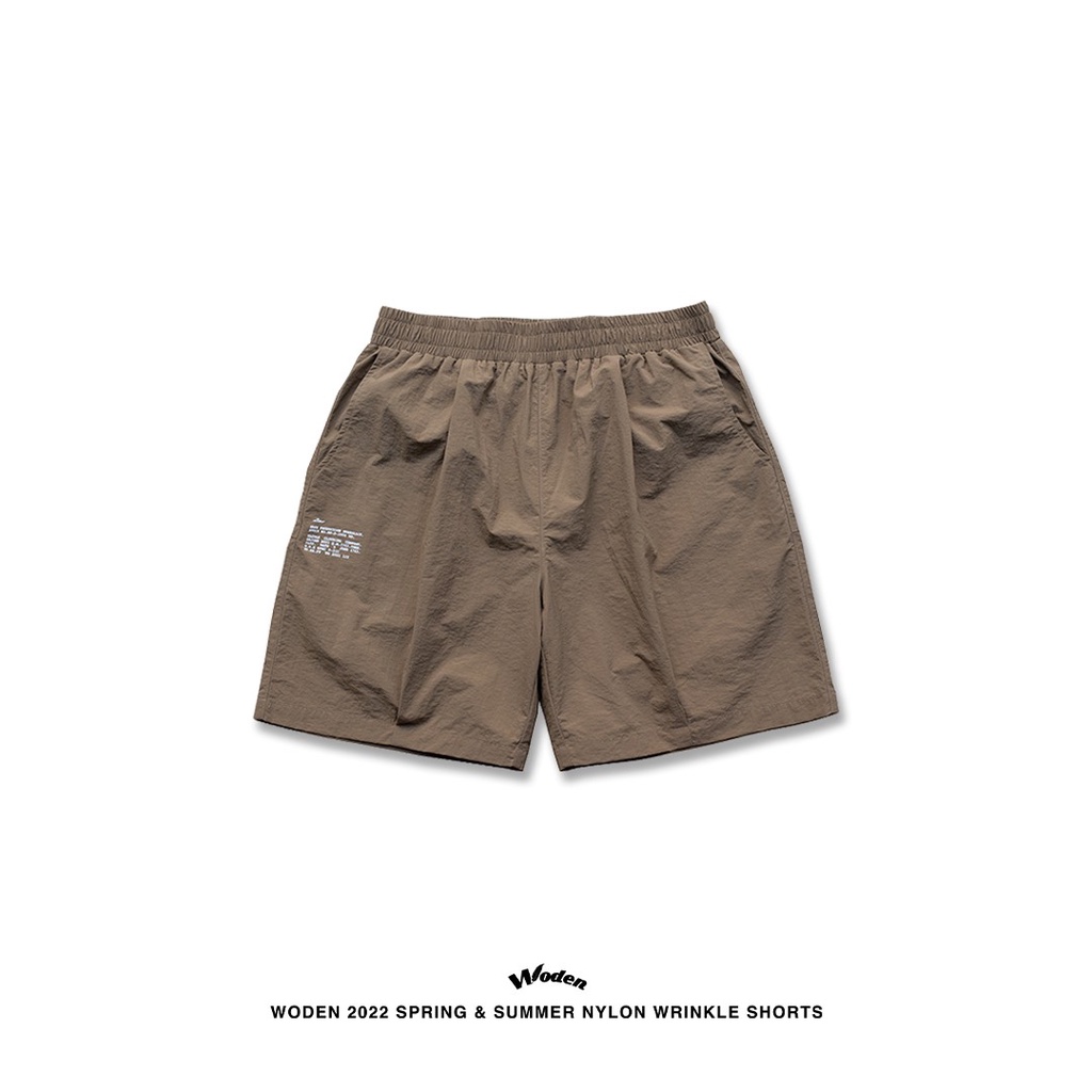 WODEN 2022 Spring & Summer Nylon Wrinkle Shorts 膝上短褲