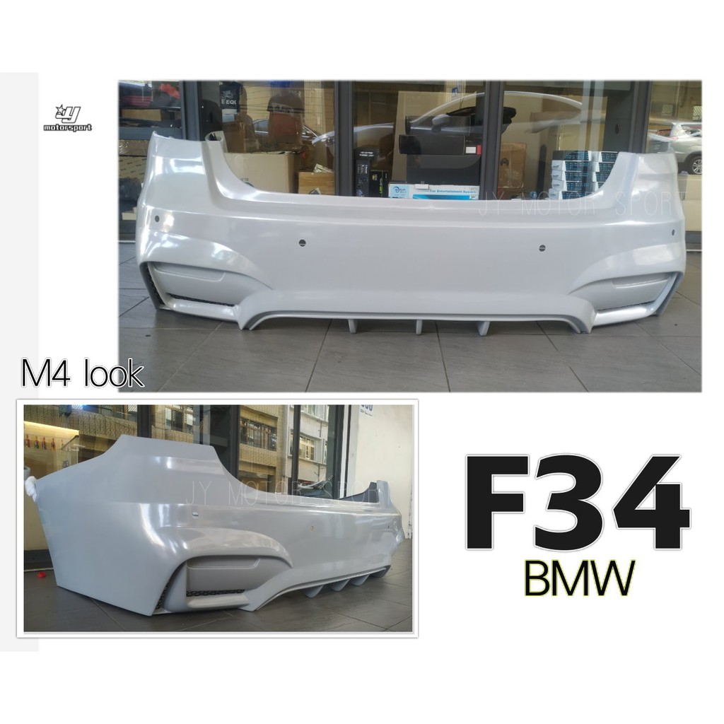 小傑車燈精品--全新 BMW F34 3GT M4 樣式 後保桿 後大包 素材 空力套件