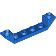 樂高 Lego 藍色 6x1 雙邊 反向 斜面磚 52501 Blue Slope Inverted 45 Double