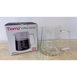 **愛洛奇**Tiamo 玻璃有柄量杯 500ml (型號HG2198) 刻度 玻璃量杯 拉花杯 耐熱量杯