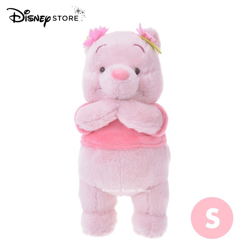 迪士尼商店【 SAS日本限定 】Disney Store 小熊維尼 櫻花維尼 櫻花版 玩偶娃娃 S號 22.5cm