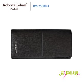 諾貝達Roberta Colum 真皮長夾RM-25008-1 黑色 彩色世界