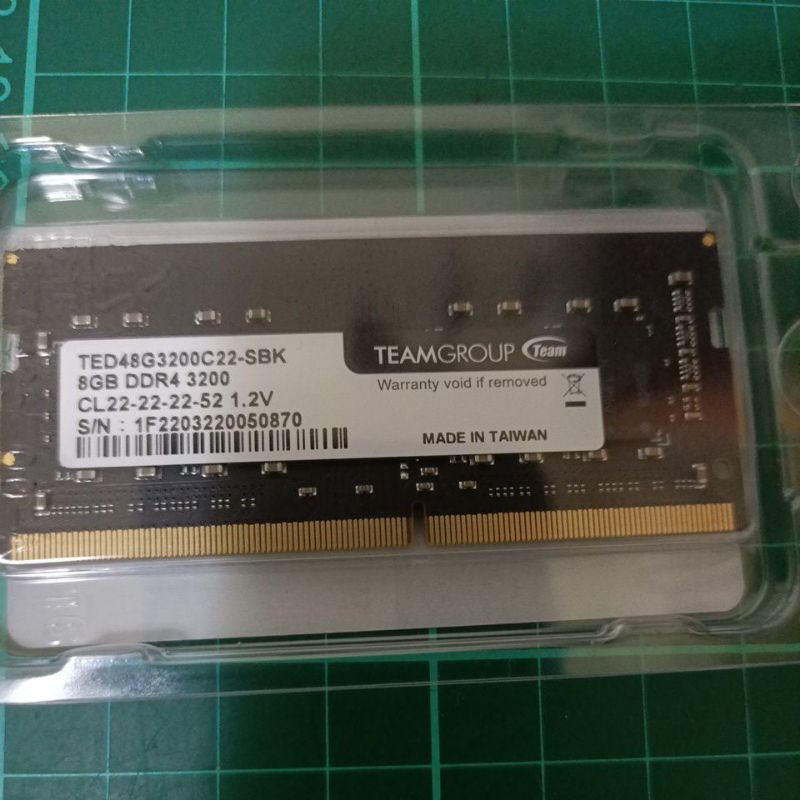 TEAMGROUP十銓記憶體（DDR4-8G-3200）