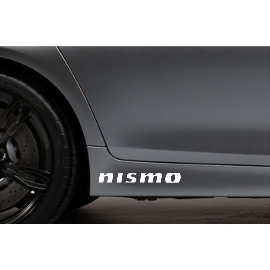 NISSAN 2pcs / 對 2x 裙邊貼適合日產 Nismo 貼紙車身車貼花 VK53