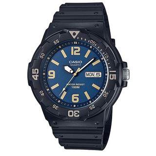 【CASIO】潛水風DIVER LOOK系列錶-黑X寶藍(MRW-200H-2B3)正版宏崑公司貨