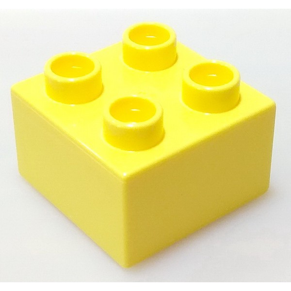 【得寶Duplo】淡黃色 2x2 基本磚 大顆粒 積木 [樂高玩家★正版LEGO]