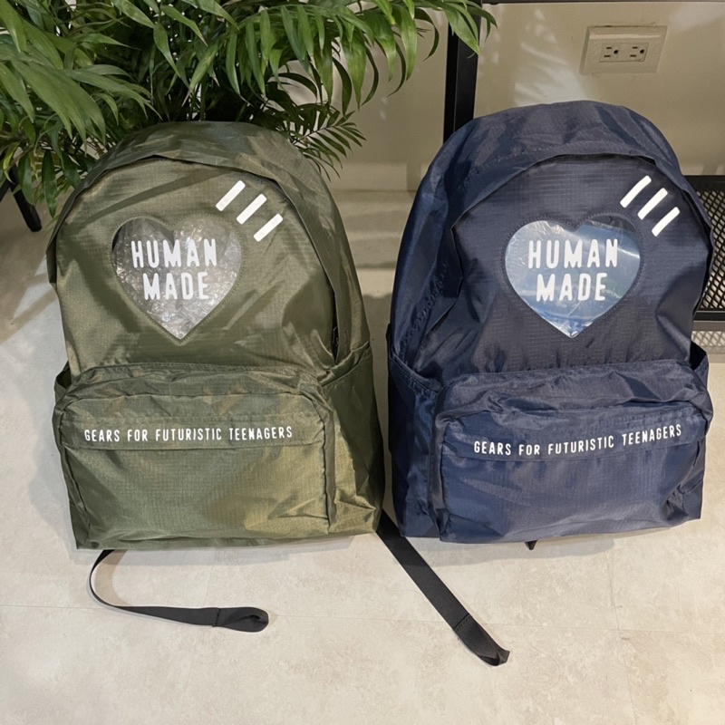 { Via } 台北信義 HUMAN MADE HEART NYLON BACK PACK 尼龍 後背包 愛心 現貨