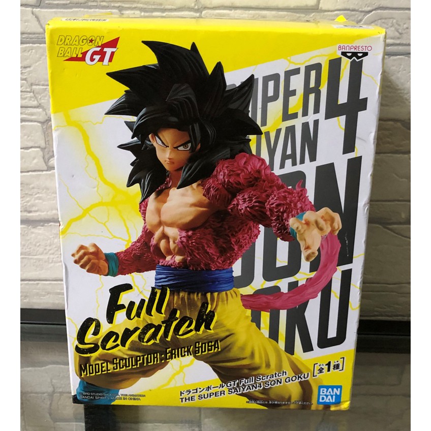 代理版白證景品七龍珠gt Full Scratch 超四超4 孫悟空悟空超級賽亞人帥氣公仔 蝦皮購物
