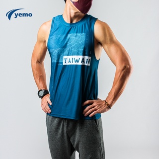 YEMO益茂 運動背心 健身服飾 運動上衣 透氣 快乾 跑步 健身房重訓 訓練衣 熱昇華技術 RY002