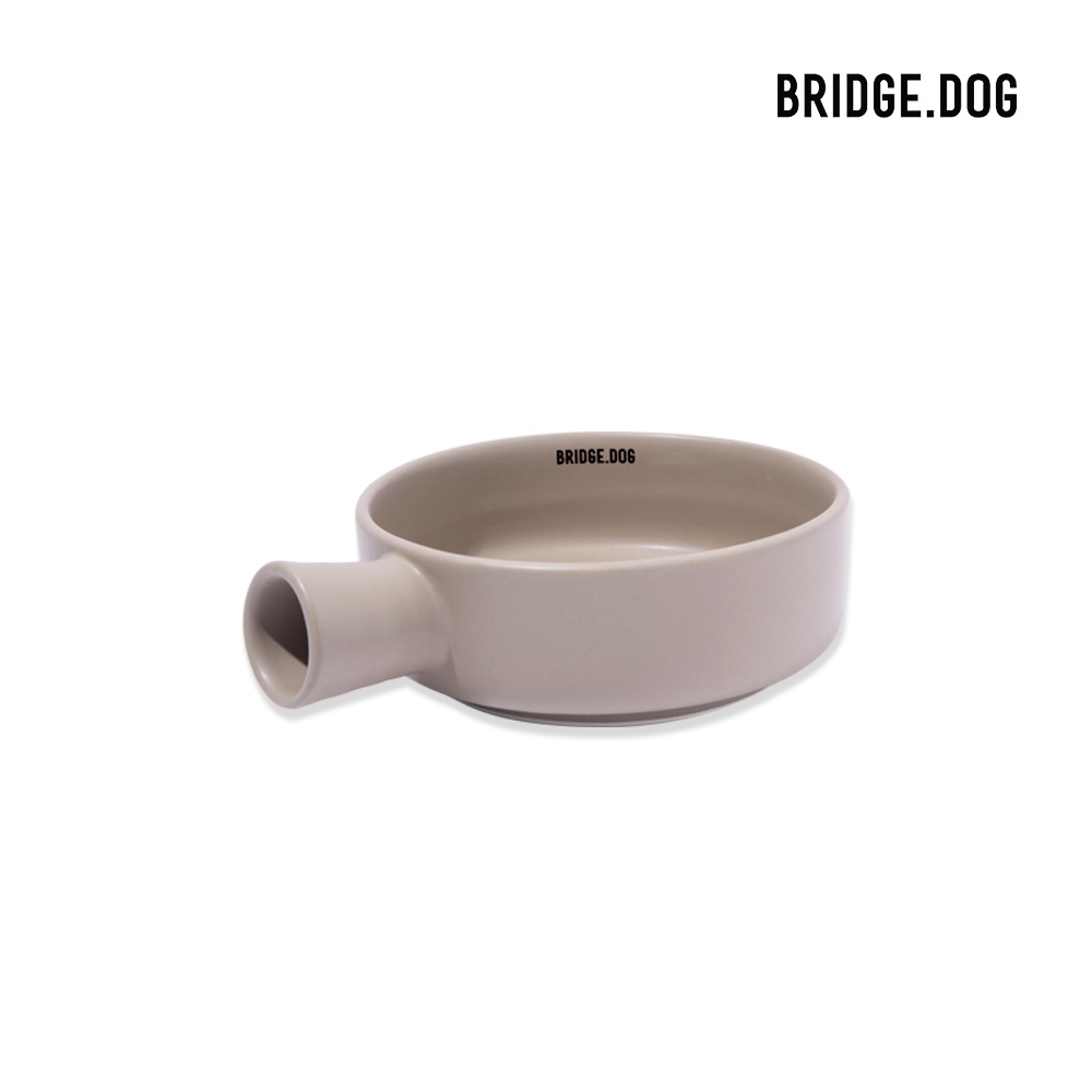 BridgeDog 寵物陶瓷餐具 Bridge Pan 多色 韓國 寵物 陶瓷碗 多色 貓碗 狗碗 碗 陶瓷 奶油色