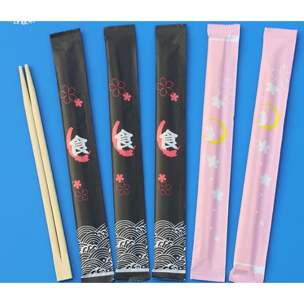 【洛洛小店】刺身壽司用一次性竹筷 華韻熊貓客一次性筷子 獨立包裝 400雙