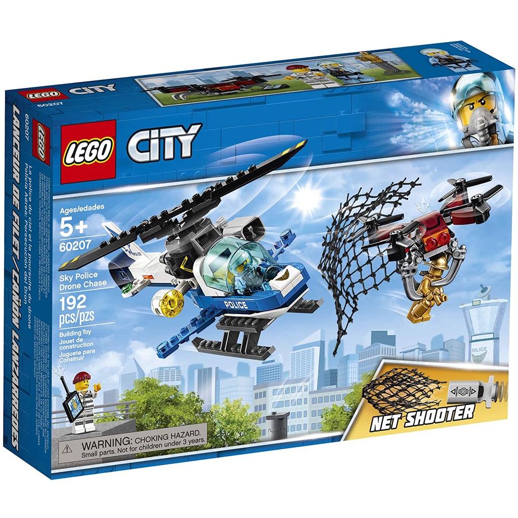 **LEGO** 正版樂高60207 City系列 航警無人機追擊 全新未拆 現貨