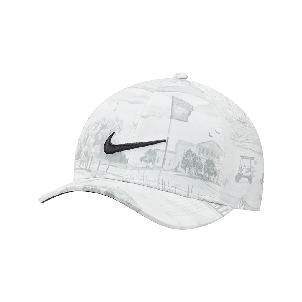 Nike 帽子 AeroBill 男女款 米白灰 鉛筆 素描 高爾夫球帽 老帽 刺繡 【ACS】 DN1950-025