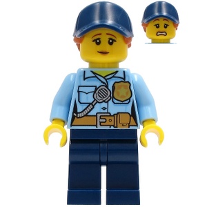 LEGO 樂高 人偶 10278 女員警 雙面臉 cty1258
