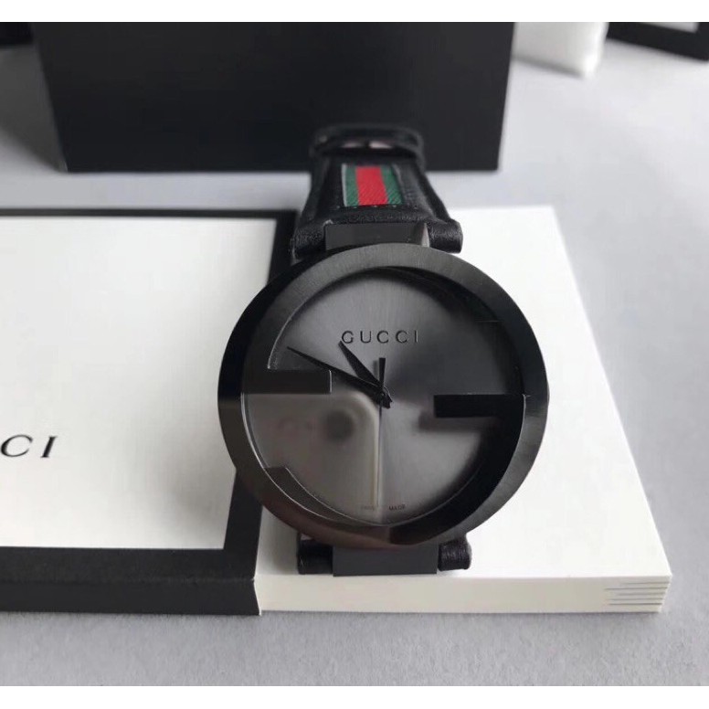 V Gucci古馳手錶男錶雙g紅綠條紋男士手錶ya1336 時尚大方直徑42mm 蝦皮購物