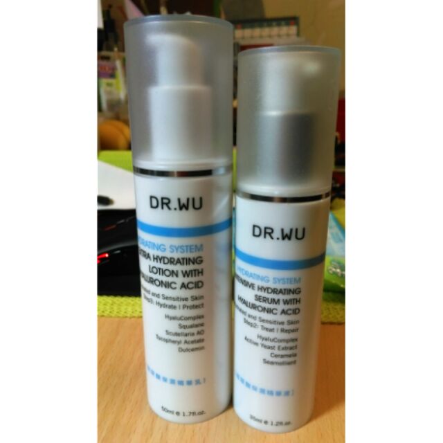 DR.WU 玻尿酸保濕精華乳50ml / 精華液35ml [二手]