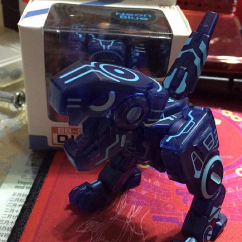 猛獸匣異形變形金剛洛伊德恐龍BB01透明藍