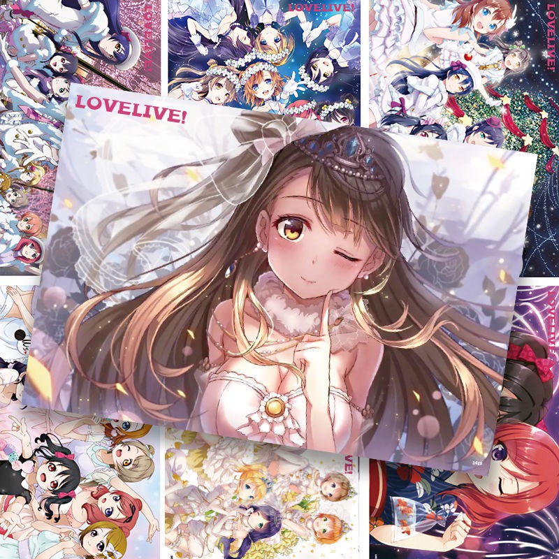 Lovelive海報動漫海報南小鳥園田海未動漫周邊臥室壁紙定制海報 蝦皮購物