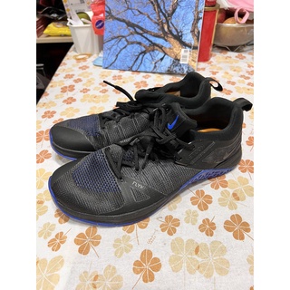 【貝卡二手】NIKE METCON FLYKNIT 3 藍黑 麂皮 網狀 訓練鞋 男款 AQ8022-003 二手