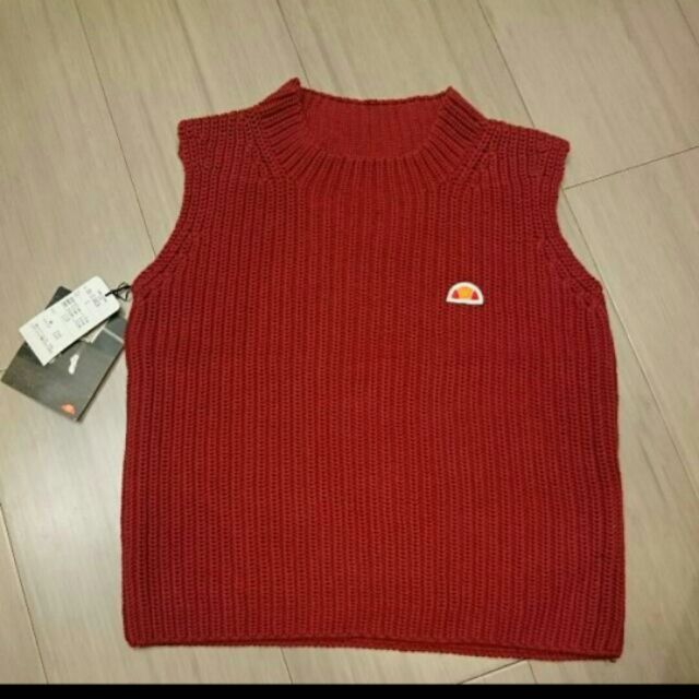 Comme ca du mode + ellesse 男女童紅色背心