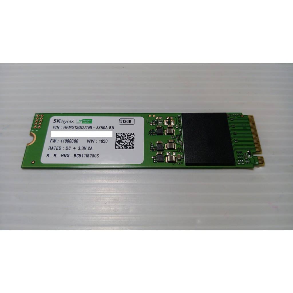 SK HYNIX HFM512GDJTNI 512G M.2 2280 PCIE NVME SSD 固態硬碟 海力士