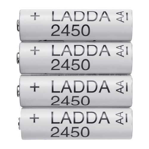 【IKEA代購】LADDA充電電池 (2450 mAh 3號AA、900 mAh 4號AAA)💖萌寶生活超市小舖💖