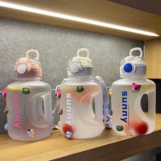 吸管杯 大容量水壺 1000ml 水杯兒童吸管杯子吸管水壺 可愛水壺 質感水壺 運動水壺 網紅水壺 韓國水壺 耐熱水壺