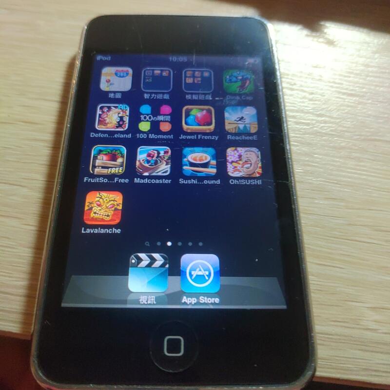 iPod touch（第 2 代）8g。a1288，主機+充電線，有陳舊感，懷舊的商品，古董，收藏