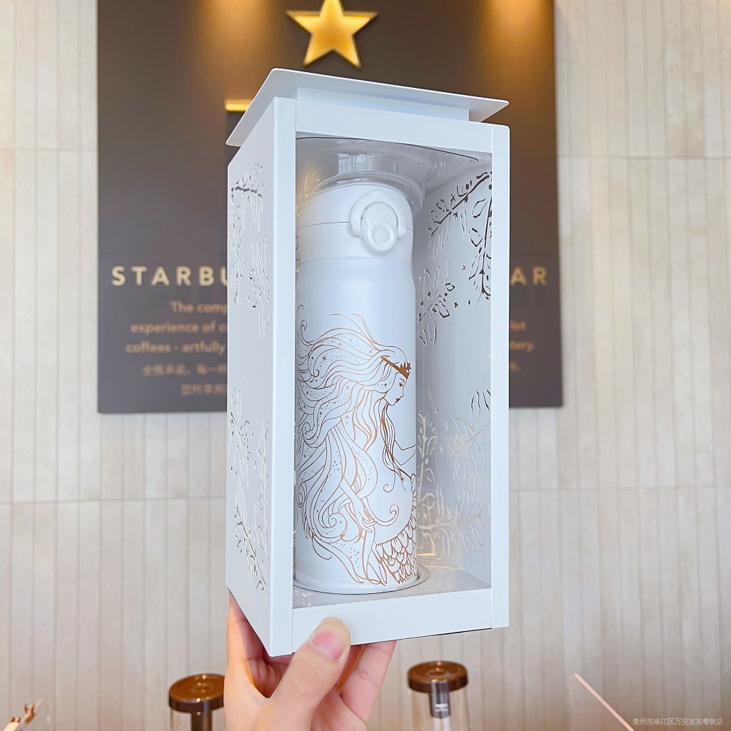 星巴克新款50週年杯子膳魔師復古人魚經典女神不鏽鋼保溫水杯禮盒