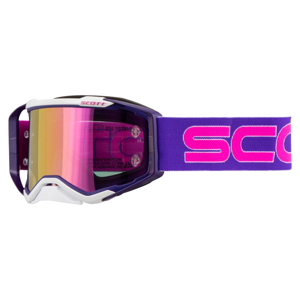 【德國Louis】Scott Prospect MX 摩托車護目鏡 紫粉紅配色 越野車滑胎車防霧頭帶眼鏡20016289