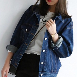 👗👗限時特賣實拍 ▲批發價▲正韓上衣 秋季新款長袖牛仔外套女韓版學院風寬鬆原宿男友風學生牛仔衣女薄款短外套