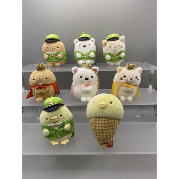 日本絕版 角落生物 山手線 車站 uniqlo 冰淇淋 貓咪 站長 豬排 白熊 企鵝 五週年 吊飾 零錢包 SH
