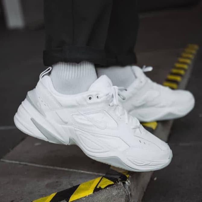 nike m2k tekno triple white