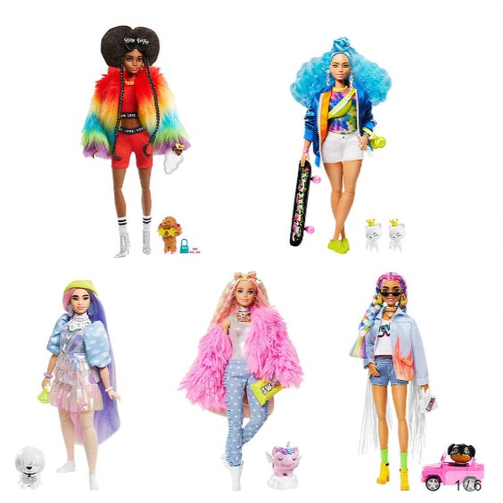 現貨 特價 正版 Barbie Extra Doll 時尚造型 前衛 粉紅時尚 寵物 芭比 娃娃 extra